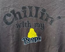 Camisa térmica feminina marrom vintage anos 2000 Y2K Peeps Candy “Chillin With My Peeps” comprar usado  Enviando para Brazil