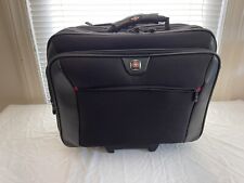 Wenger Swiss Gear Rolling Travel Carry On Laptop Briefcase Bag Luggage Black 17" for sale  Shipping to South Africa