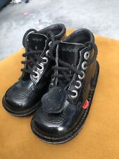 Kickers black patent for sale  LEICESTER