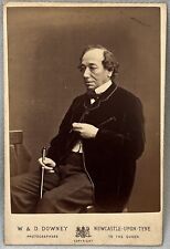 CABINET CARD BENJAMIN DISRAELI PRIME MINISTER ANTIQUE PHOTO BY DOWNEY, used for sale  Shipping to South Africa