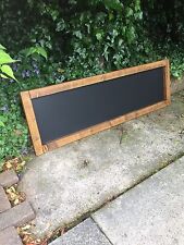 Long wooden chalkboard for sale  Shipping to Ireland