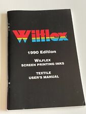 Tintas de serigrafía Wilflex 1990 edición Wilflex textiles manual de usuario vintage , usado segunda mano  Embacar hacia Argentina