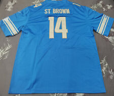 Usado, Camiseta deportiva azul vapor de los Detroit Lions de Amon-Ra St. Brown #14. segunda mano  Embacar hacia Mexico