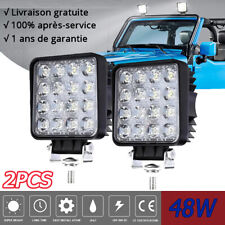 2X Phares De Travail à LED 48W Feux De Travail Pour Voiture Véhicule Ampoule 24V d'occasion  Expédié en France