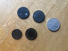 Rzesza Niemiecka: małe monety konglomeratowe Republika Weimarska (5 monet) na sprzedaż  Wysyłka do Poland