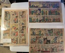 LOTE DE 3 TIRAS DE QUADRINHOS POGO COLOR SUNDAY 1953 WALT KELLY RARAS comprar usado  Enviando para Brazil