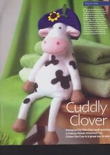 ALAN DART SEWING PATTERN - CUDDLY CLOVER THE COW WITH  SNAZZY FLOWER-TRIMMED HAT for sale  Shipping to South Africa