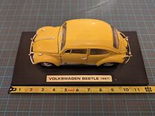 Volkswagen Beetle 1967 amarillo 12 pulgadas con base #92078 segunda mano  Embacar hacia Argentina