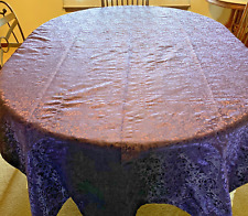 Mantel satinado púrpura mantel cubierta de mesa boda fiesta catering banquete @104 R segunda mano  Embacar hacia Argentina