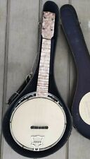 Vintage  Ukulele Banjo  Banjoele Perloid Fingerboard + CASE - John Grey & Sons ? for sale  BIRMINGHAM