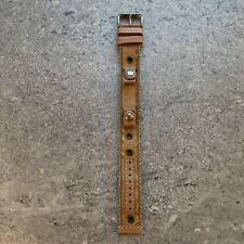 Pulseira de relógio Fossil JR9488 lona bronzeada e pulseira de couro 10mm largura 20mm largura BU comprar usado  Enviando para Brazil