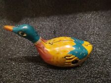 VINTAGE TIN PLATE TOY WINDING RACING DUCK WITH BOX OLD CHINA 1970 COLLECTIBLE for sale  Shipping to South Africa