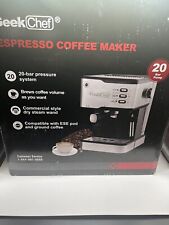 Geek Chef Espresso Machine 20 Bar Pump Pressure Coffee Machine GCF20BP NEW, used for sale  Shipping to South Africa