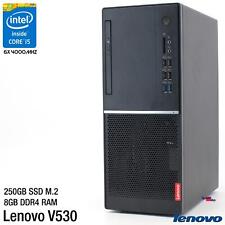 Used, IBM LENOVO V530 i5 9400 COMPUTER PC RS-232 WINDOWS 10 250GB SSD M.2 8GB DDR-4 for sale  Shipping to South Africa