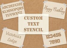 Personalised Custom Text/Word Reusable Mylar Stencils - A6 A5 A4 A3 A2, used for sale  Shipping to South Africa