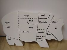 Wooden pig painted for sale  Linville