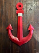 Red wooden anchor for sale  Middlebury