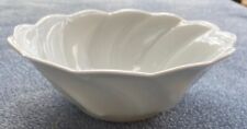 Bernardaud Limoges Louvre White Sculpted Flower Serving Bowl France  Mint! for sale  Shipping to South Africa