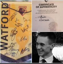 Signed watford pennant for sale  BRIXHAM
