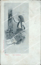 Ci341 cartolina allegorie usato  Tramonti