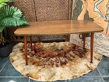 Vintage Retro Wood Effect Coffee Table Mid Century Dansette Legs Nice Shape! for sale  Shipping to South Africa