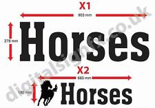 Horsebox sticker horses for sale  NORWICH
