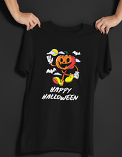 Camiseta Pumpkin Face engraçada presente Halloween masculina unissex, usado comprar usado  Enviando para Brazil
