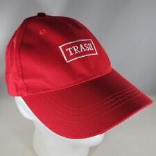 Sombrero de basura camionero Snapback rojo blanco bordado gorra ajustable, usado segunda mano  Embacar hacia Argentina