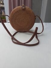 Round wicker handbag for sale  WALTON ON THE NAZE