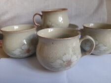 Denby Daybreak 4 x Tea Cups and Saucers for sale  UK