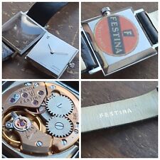 Vintage Festina Superioridad Wind-up Watch Cal.Eta 2612-Rare Gafic Doxa Style for sale  Shipping to South Africa