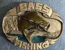 Vintage Bass Fishing Siskiyou 1986  Belt Buckle  F-40 Beautiful Fish Boat Angler for sale  Shipping to South Africa