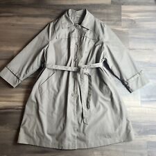 Trench coat cáqui vintage Aurora International da Abbmoor forro removível tamanho 24 comprar usado  Enviando para Brazil