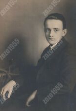 Foto elegante de estudio de retratos de chico guapo de la década de 1930 elegante moda original de colección segunda mano  Embacar hacia Mexico