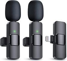 Microfone de lapela sem fio para gravação Apple e Android podcast 1 a 2 comprar usado  Enviando para Brazil