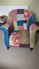 Patchwork armchair excellent for sale  DUNSTABLE
