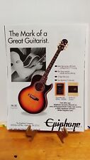 EPIPHONE PR-5E ACOUSTIC ELECTRIC GUITAR PRINT AD 11 X 8.5 for sale  Shipping to South Africa