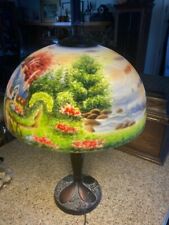 thomas kinkade reverse painted lamps for sale  Fernley