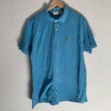 Lacoste Polo Shirt Men's XL Teal Cotton Rugby Shirt, used for sale  Shipping to South Africa