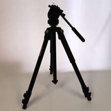 Used, Manfrotto 055CLB Tripod Legs with 128RC Micro Fluid Video Head & Quick Release for sale  Shipping to South Africa