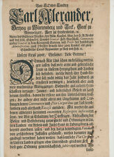 Württemberg 1736 herzog gebraucht kaufen  Buchholz