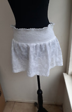 Minifalda RALPH LAUREN para mujer blanca de algodón con bisagras talla L grande segunda mano  Embacar hacia Argentina