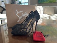 Christian Louboutin DORISSIMA LACE 100 saltos Dentelle 37,5, usado comprar usado  Enviando para Brazil