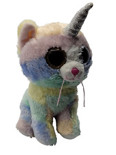 Used, TY HEATHER UNIKITTY CAT BEANIE BOOS 6"PLUSH BEANIE SOFT TOY TEDDY RETIRED 2018 for sale  Shipping to South Africa