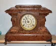 Antique Seth Thomas Adamantine Mantle Clock With Key & weight 1880's Lion handle for sale  Shipping to South Africa