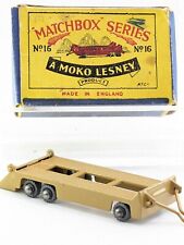 Remolque Matchbox Lesney Moko 16a Atlantic casi sin usar, en caja 1955 coche de juguete fundido a presión de colección segunda mano  Embacar hacia Argentina