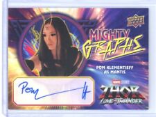2024 POM KLEMENTIEFF UD MARVEL THOR LOVE & THUNDER MIGHTY GRAPHS MANTIS AUTO!! for sale  Shipping to South Africa
