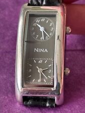 Reloj Nina Doble Esfera Vintage ETC Co. LTD Damas Doble Zona Horaria Funcionando segunda mano  Embacar hacia Argentina