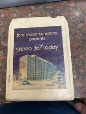 Ford Motor Company Present Stereo For Today 8 Track Tape 1978 discos RCA comprar usado  Enviando para Brazil