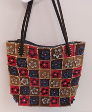 Bolsa de ombro de couro macio patchwork estilo boho cigano dimensional floral comprar usado  Enviando para Brazil